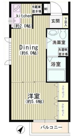 西小山駅 徒歩2分 2階の物件間取画像